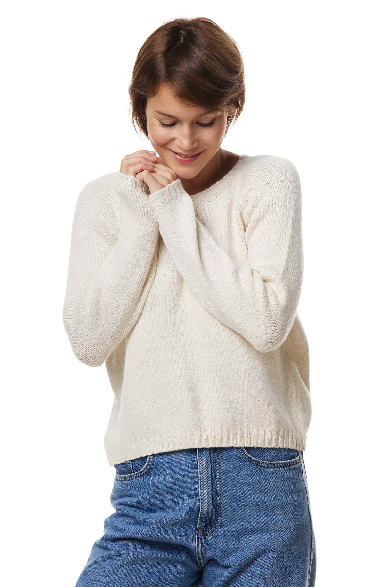 Alpaka Pullover ELLA-ecru