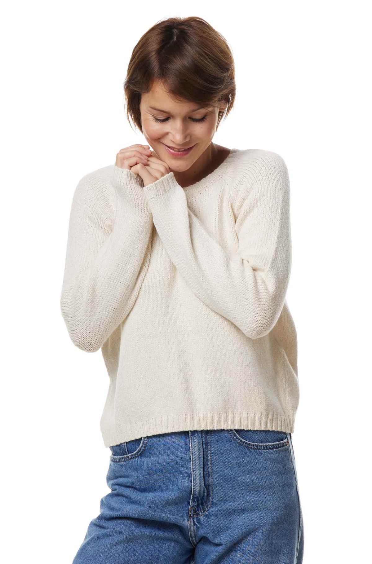 Alpaka Pullover ELLA-ecru