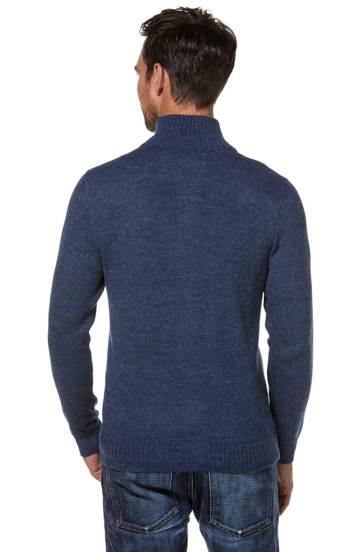 Alpaka Strickjacke RONALDO-schwarz