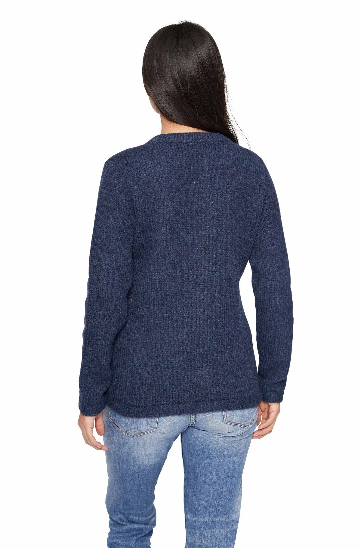 Alpaka Strickjacke ASA-blau
