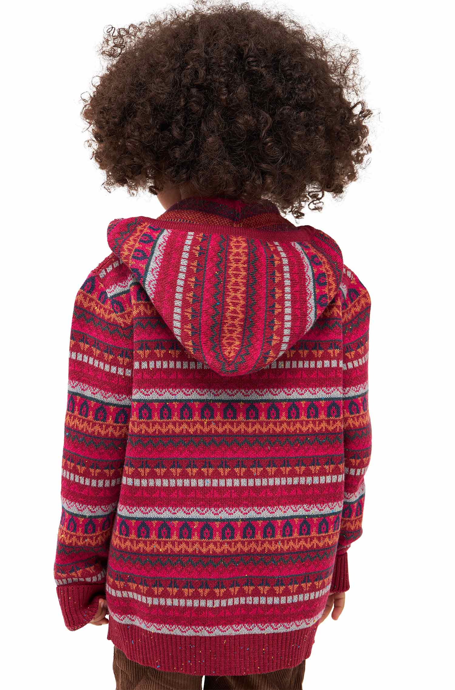 Alpaka Strickjacke MONITO aus Baby Alpaka und Pima Baumwolle-rot