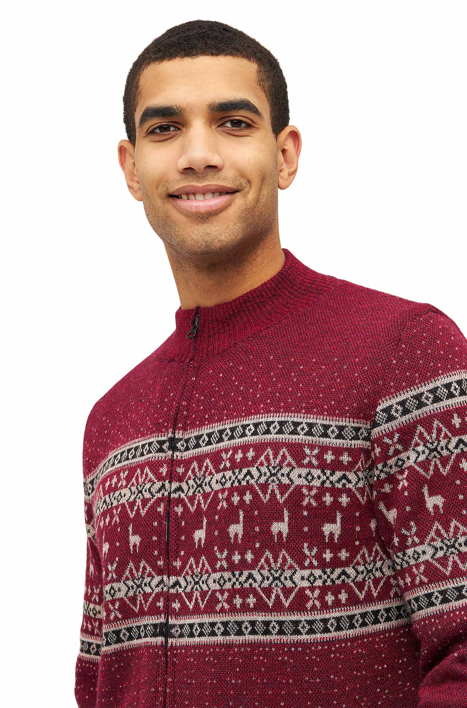 Alpaka Strickjacke NEVADO aus 100% Baby Alpaka-nevado