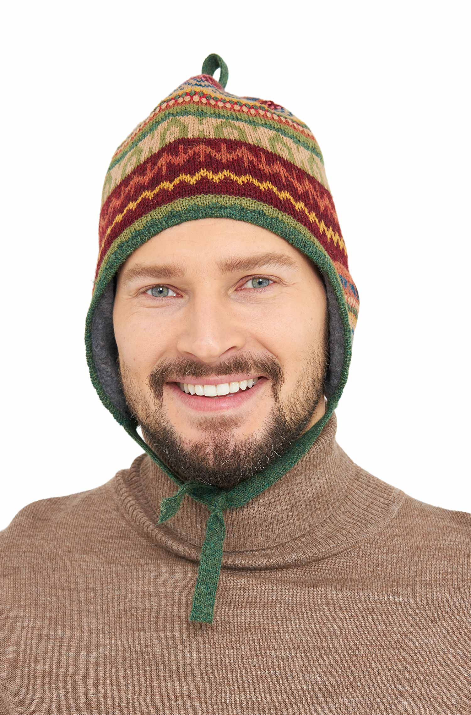 Alpaka Inka-Mütze LUNA aus 100% Baby Alpaka-luna