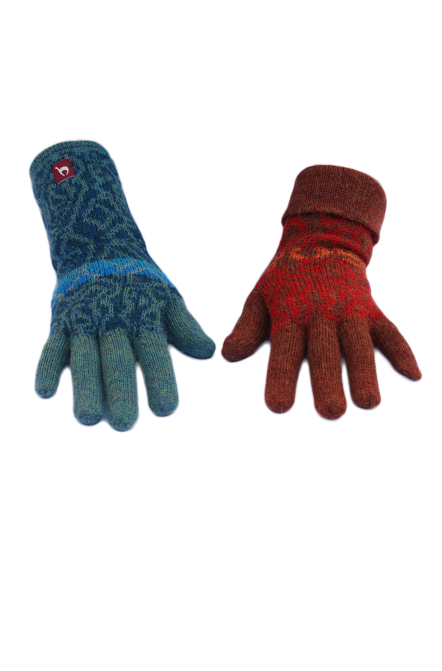 Alpaka Fingerhandschuhe CHIMU aus 100% Baby Alpaka-rot