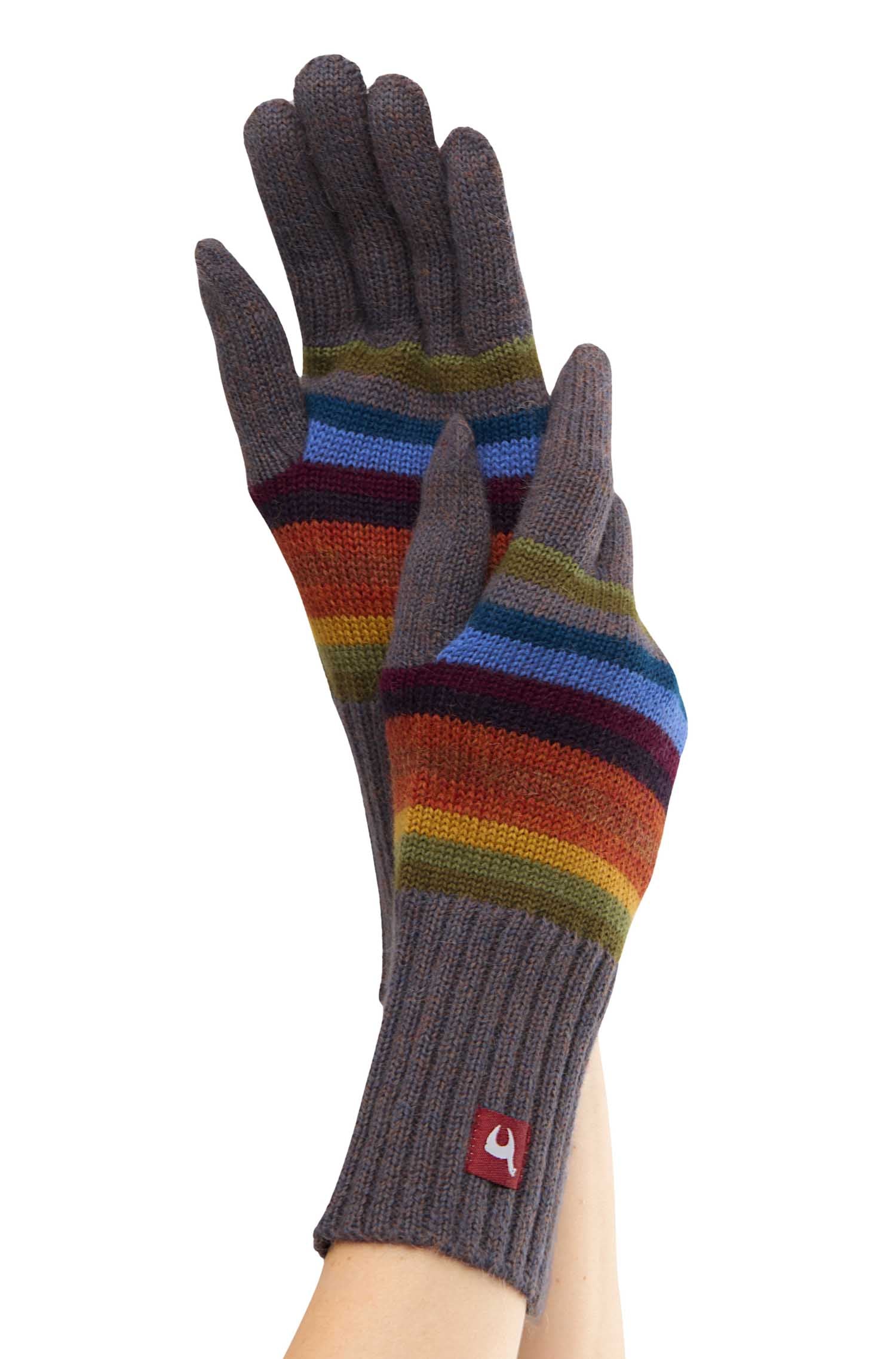 Alpaka Fingerhandschuhe ARCO IRIS aus 100% Baby Alpaka-arco iris