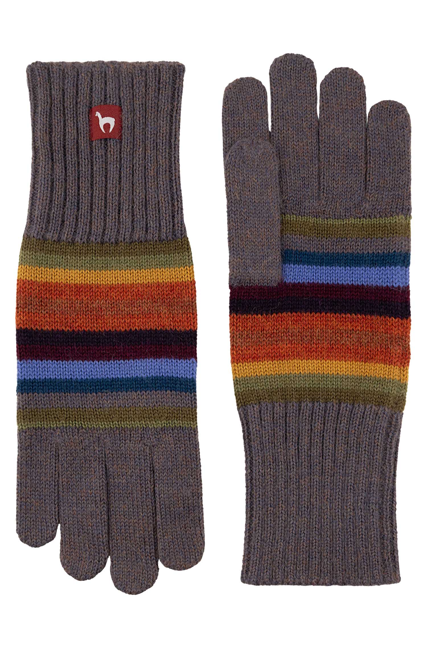 Alpaka Fingerhandschuhe ARCO IRIS aus 100% Baby Alpaka-arco iris