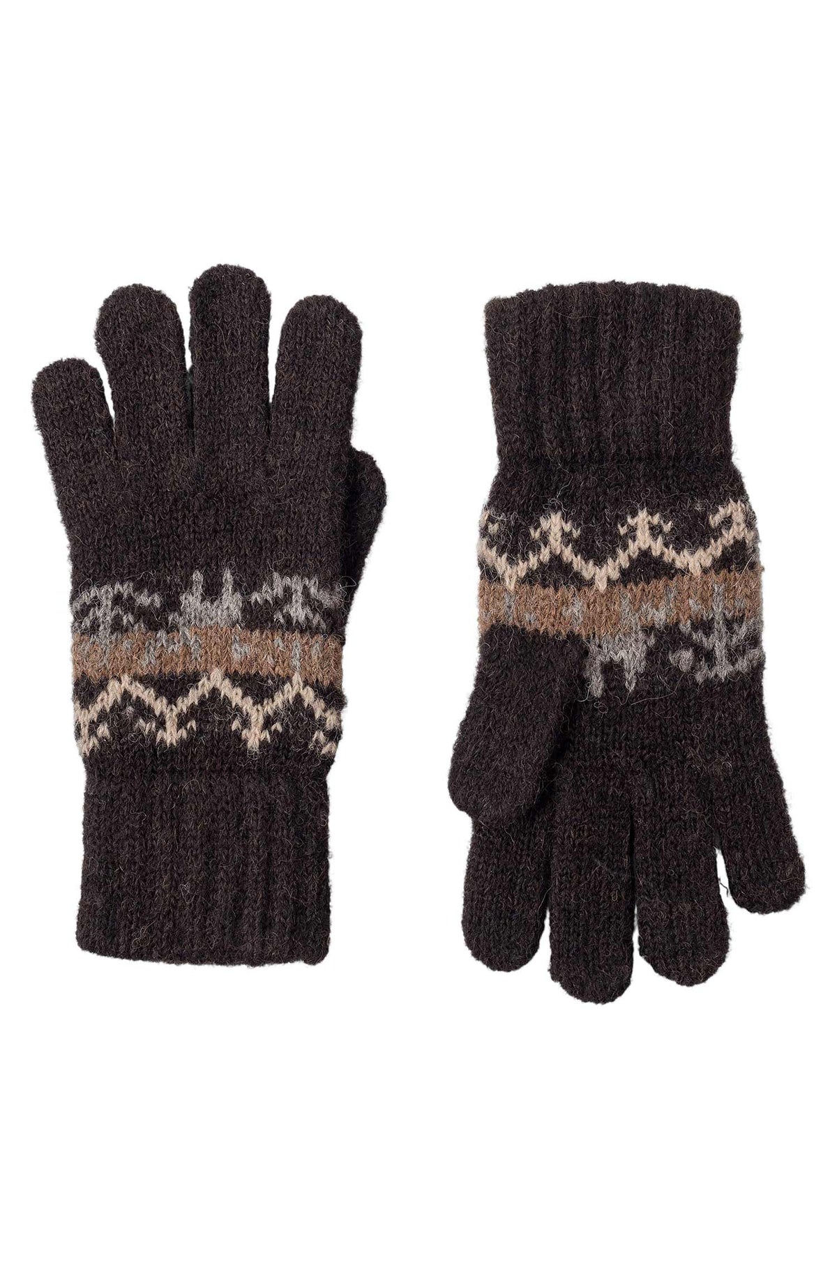 Kinder Handschuhe NATURA, wendbar | 4-12 Jahre-dunkelbraun