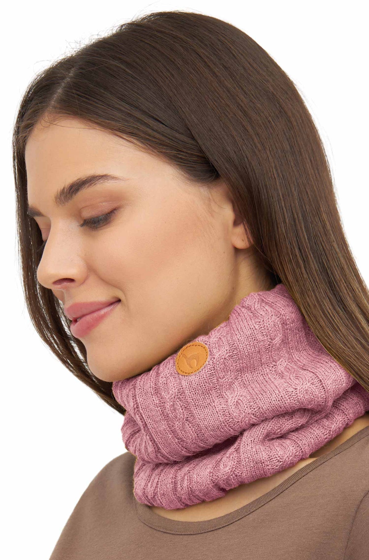 Alpaka Loopschal SUAVE-rosa