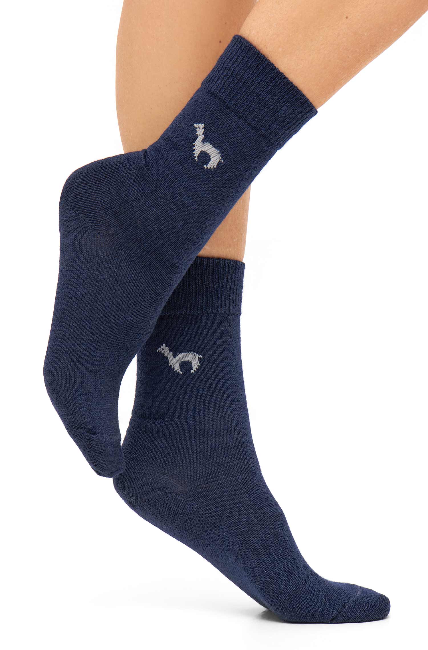 Alpaka Socken BUSINESS-blau