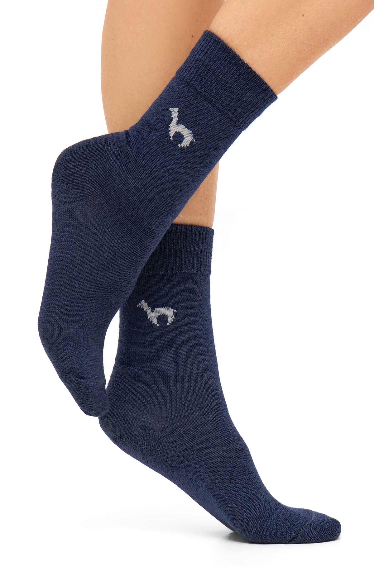 Alpaka Socken BUSINESS-blau