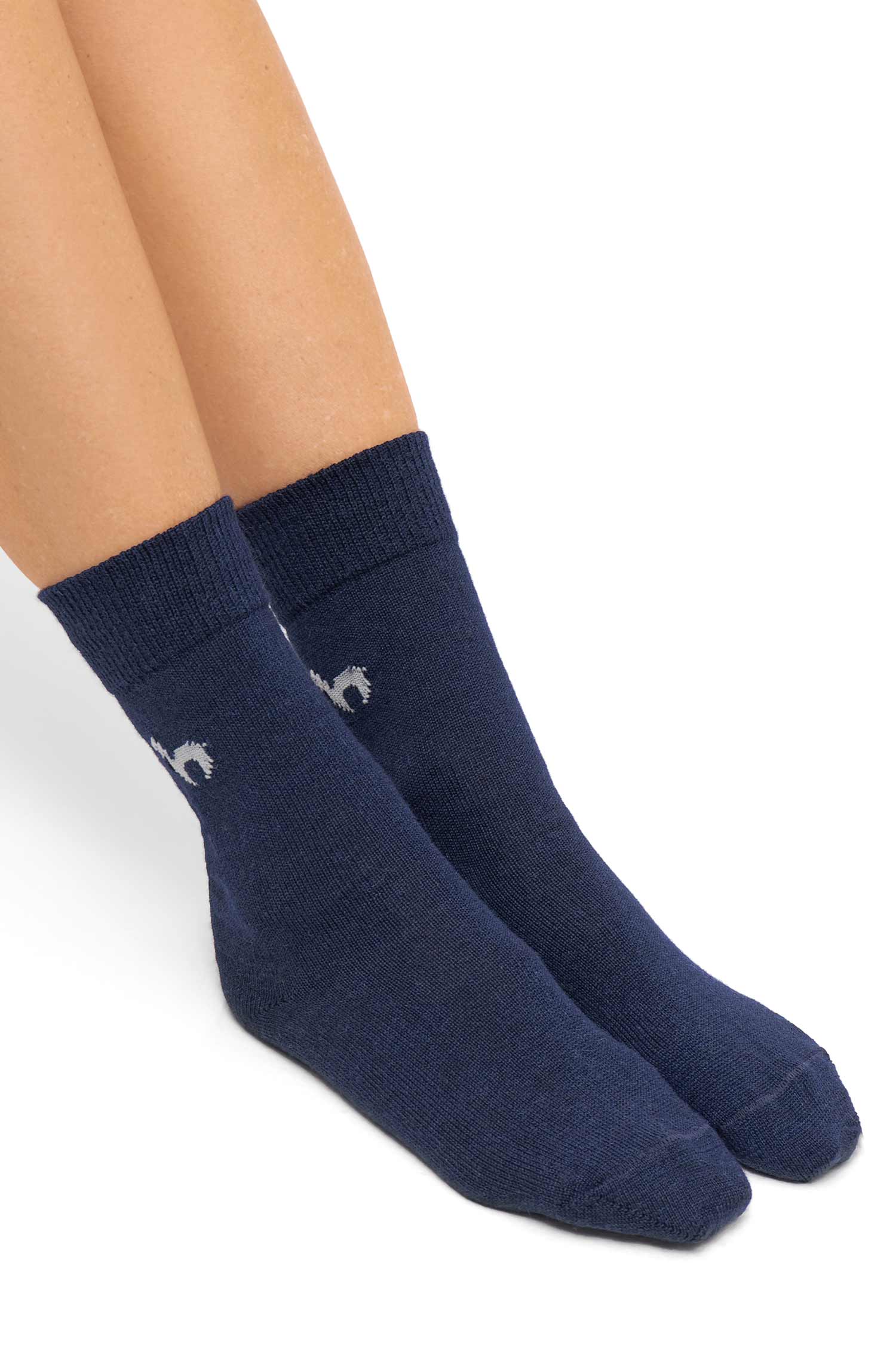 Alpaka Socken BUSINESS-blau