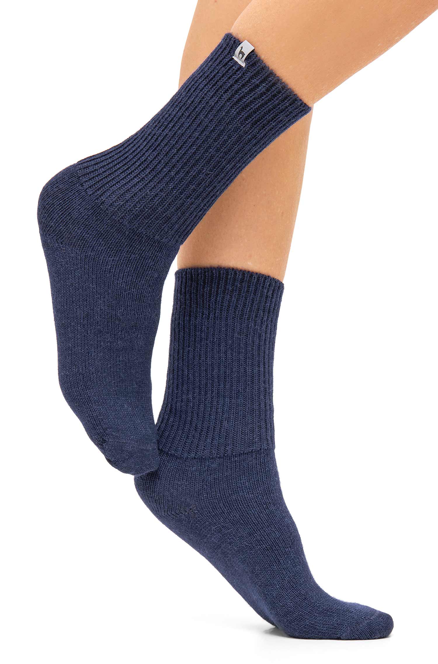 Alpaka Socken SOFT-blau