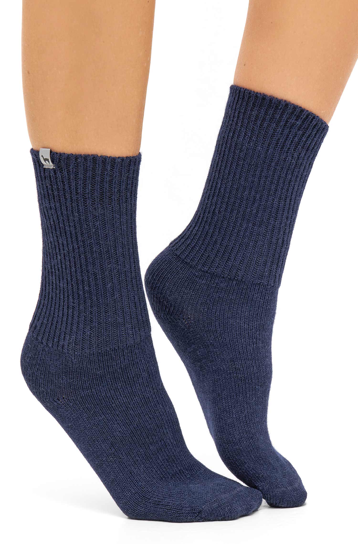 Alpaka Socken SOFT-blau