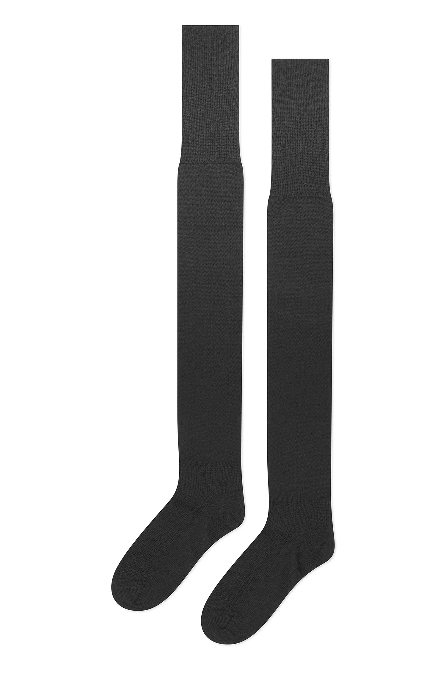 Alpaka Socken OVERKNEE-schwarz