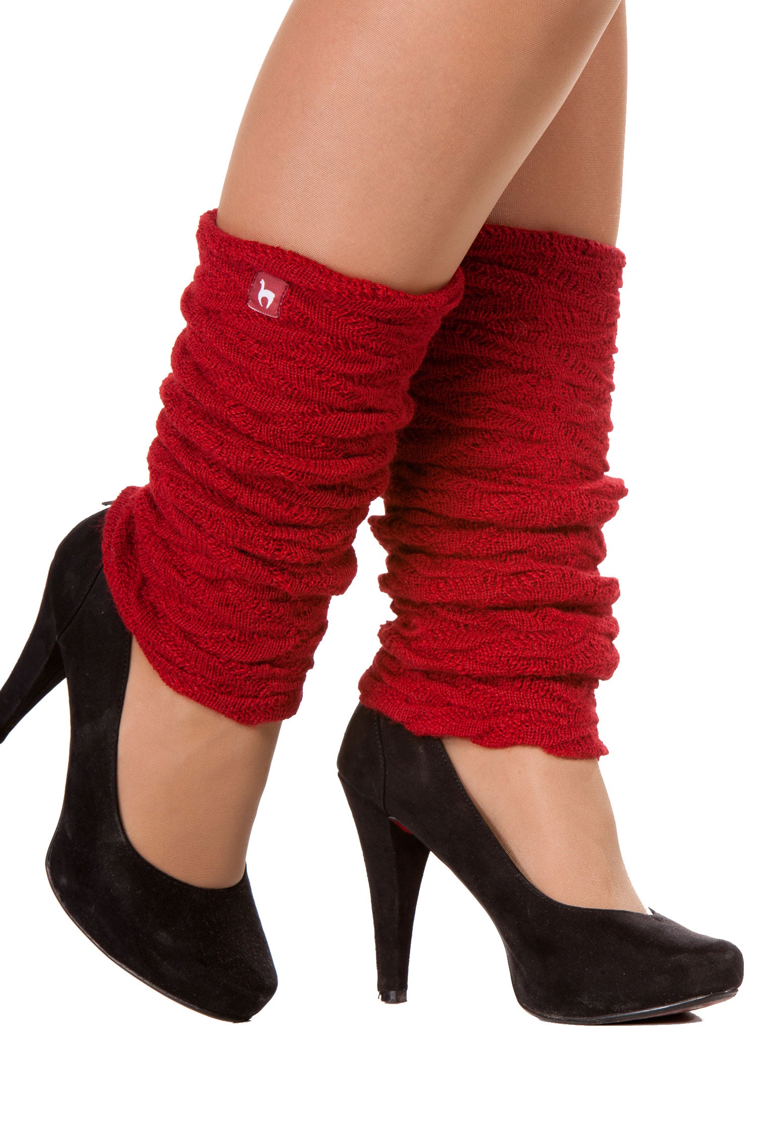 Alpaka Beinstulpen BIESEN aus 100% Baby Alpaka-purpur