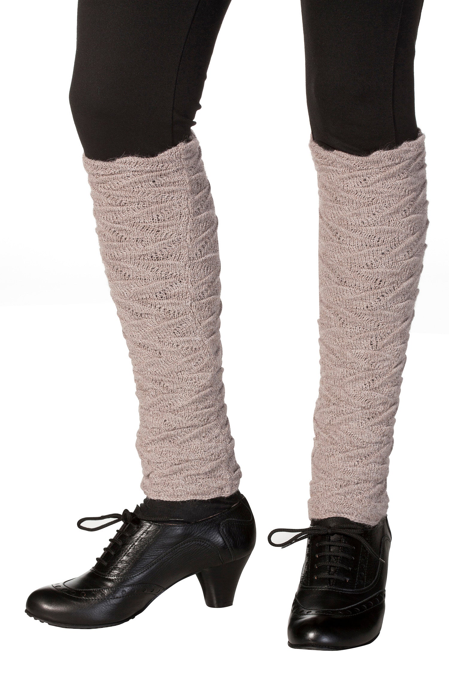 Alpaka Beinstulpen BIESEN aus 100% Baby Alpaka-sand