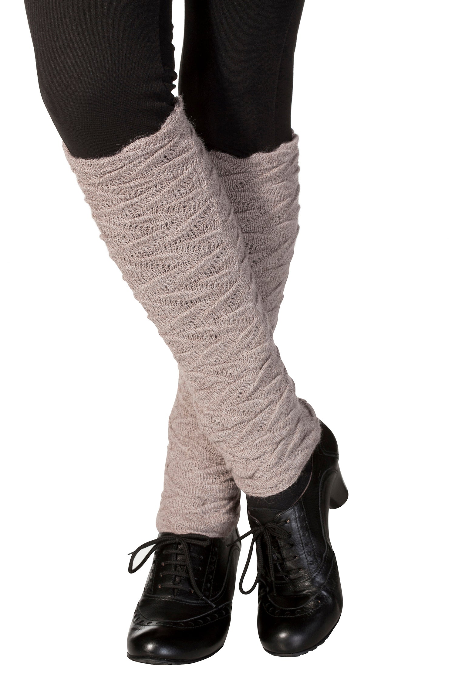 Alpaka Beinstulpen BIESEN aus 100% Baby Alpaka-sand
