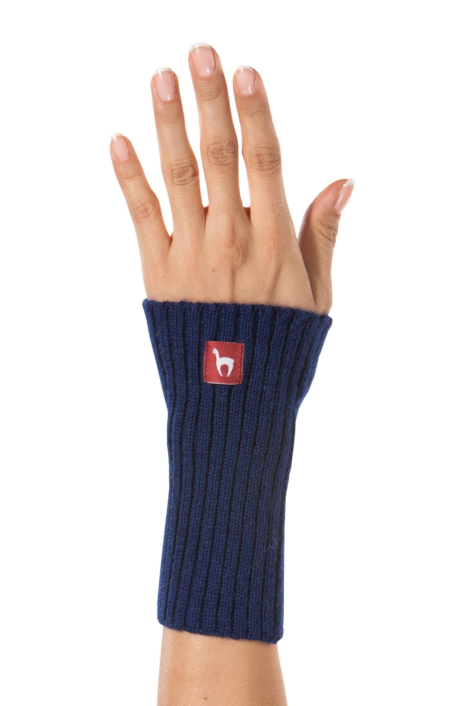 Alpaka Pulswärmer RIPP aus 100% Baby Alpaka-dark navy