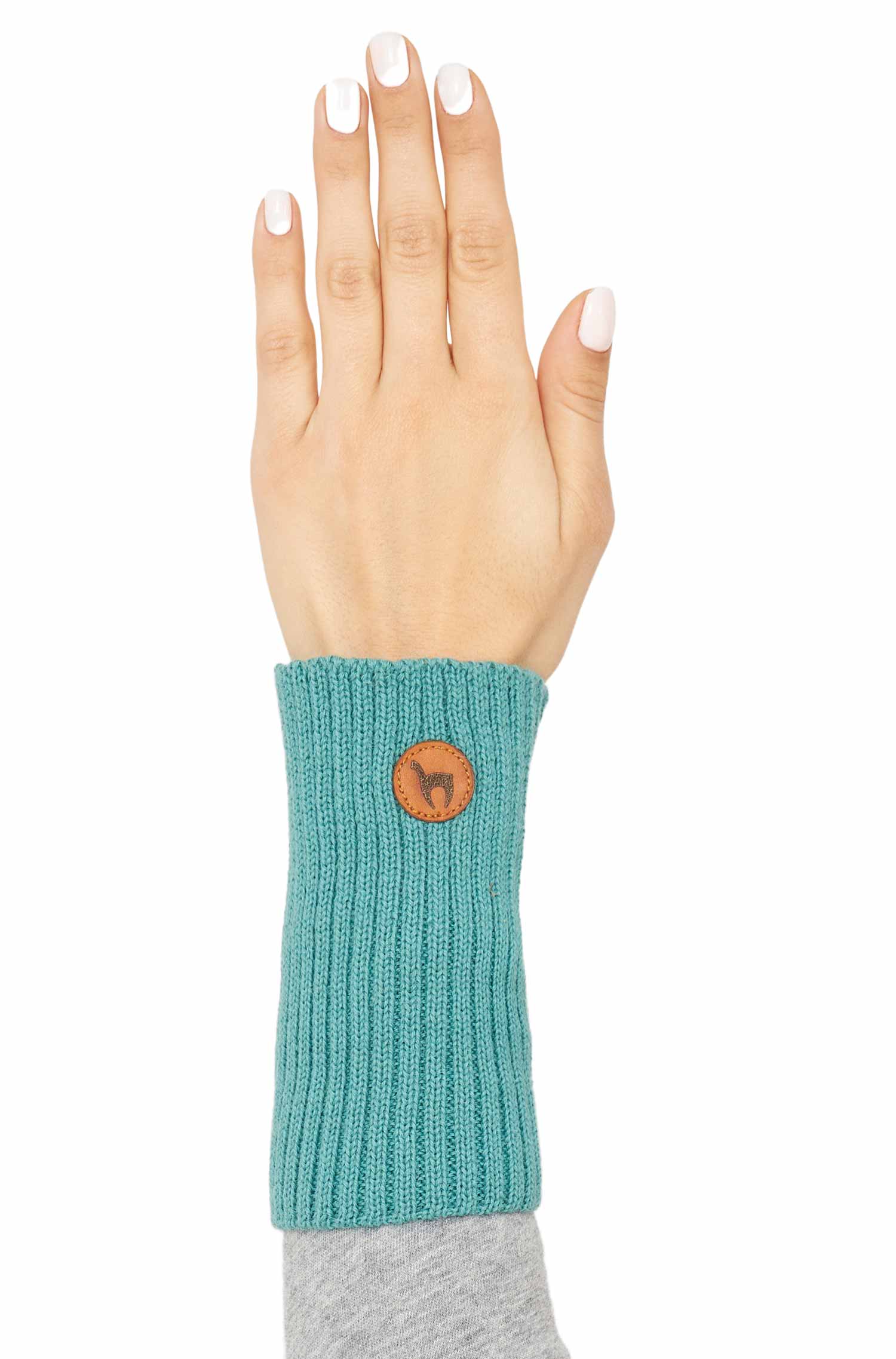 Alpaka Pulswärmer RIPP aus 100% Baby Alpaka-mint