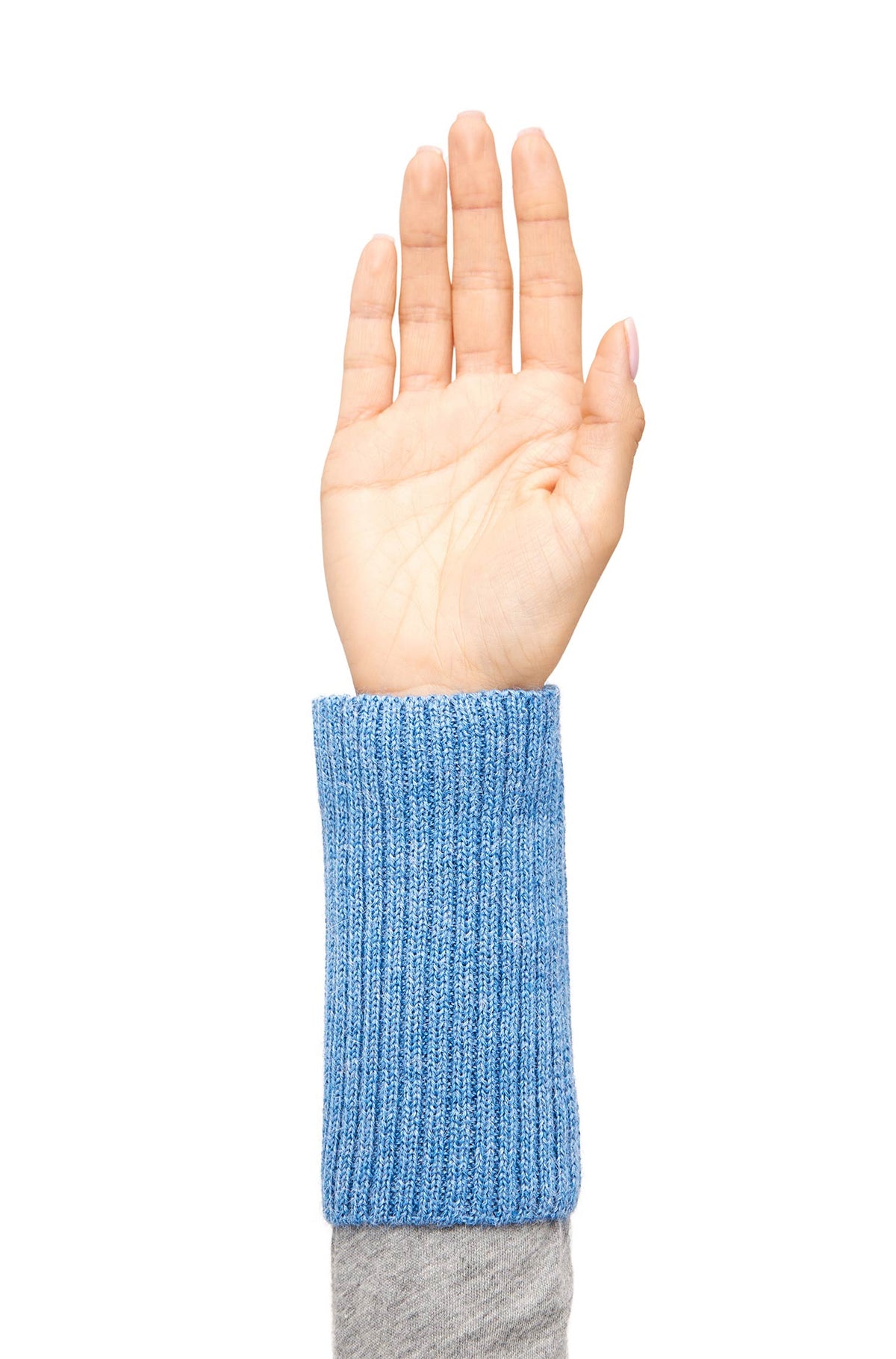 Alpaka Pulswärmer RIPP-sky blue