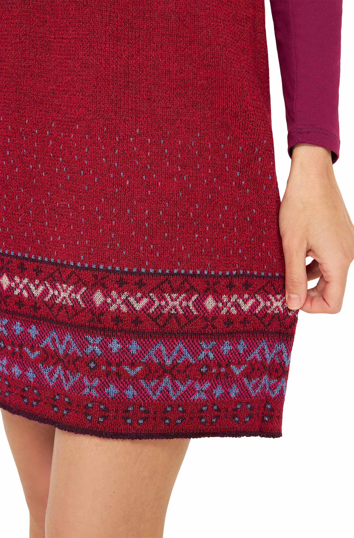 Alpaka Rock PUKA aus 100% Baby Alpaka-puka