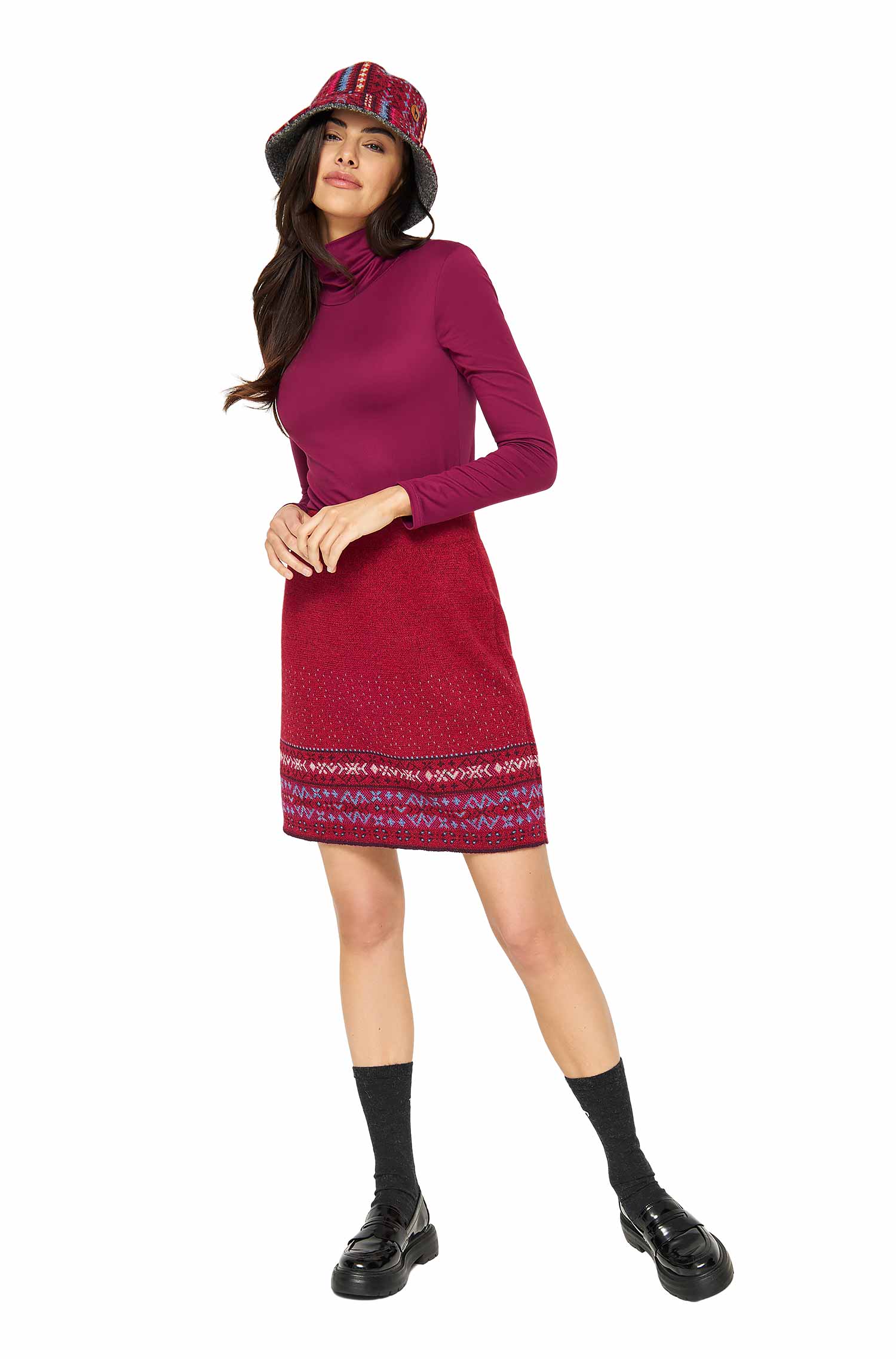 Alpaka Rock PUKA aus 100% Baby Alpaka-puka