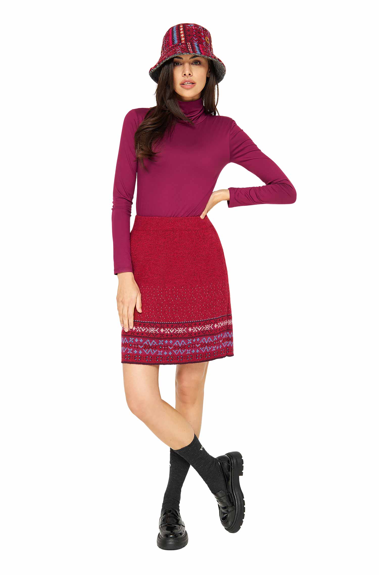 Alpaka Rock PUKA aus 100% Baby Alpaka-puka