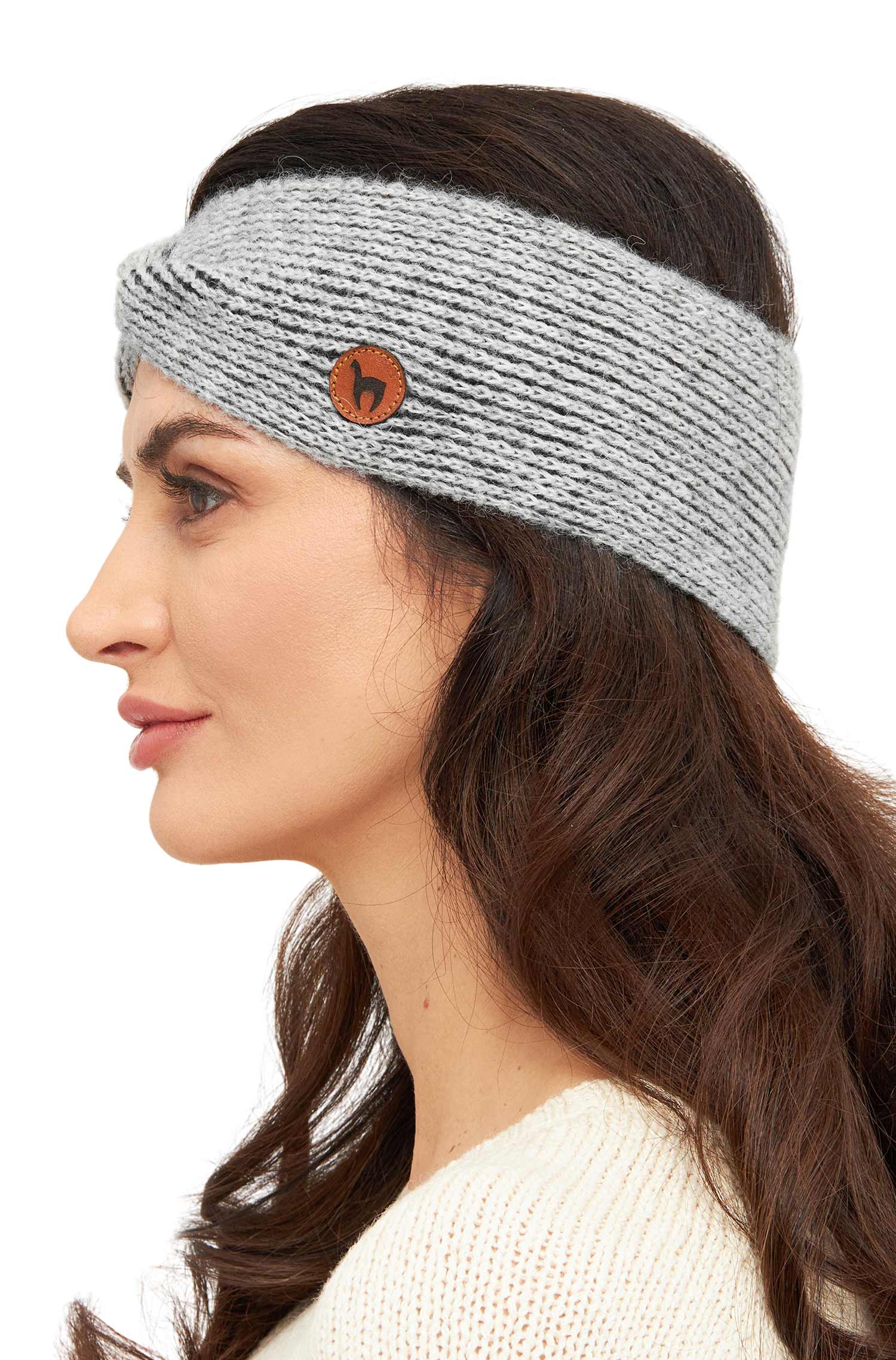 Stirnband MARINO mit Twist-silber/schwarz