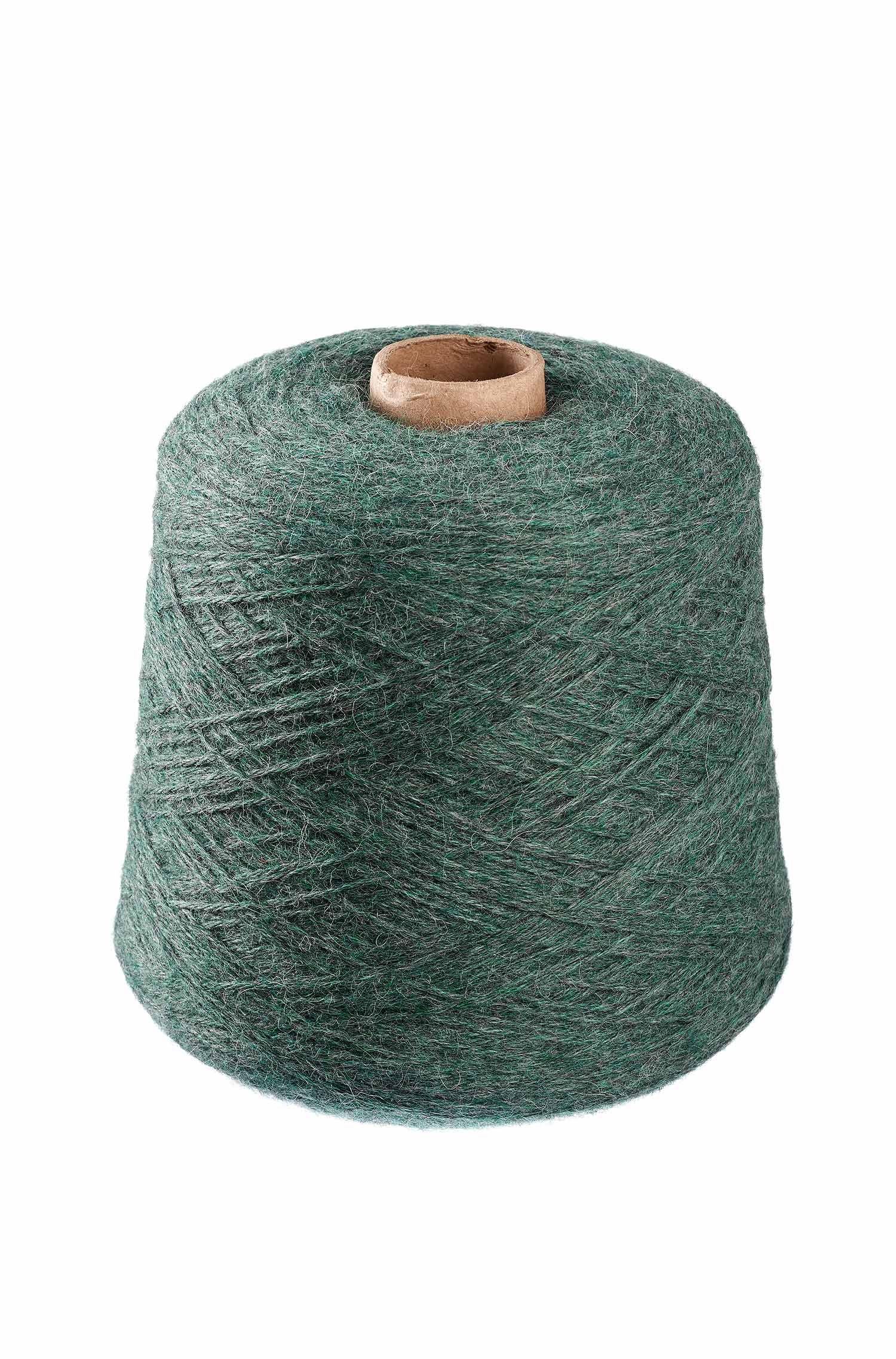 Baby Alpaka Wolle PURE | 1kg Kone-grün melange