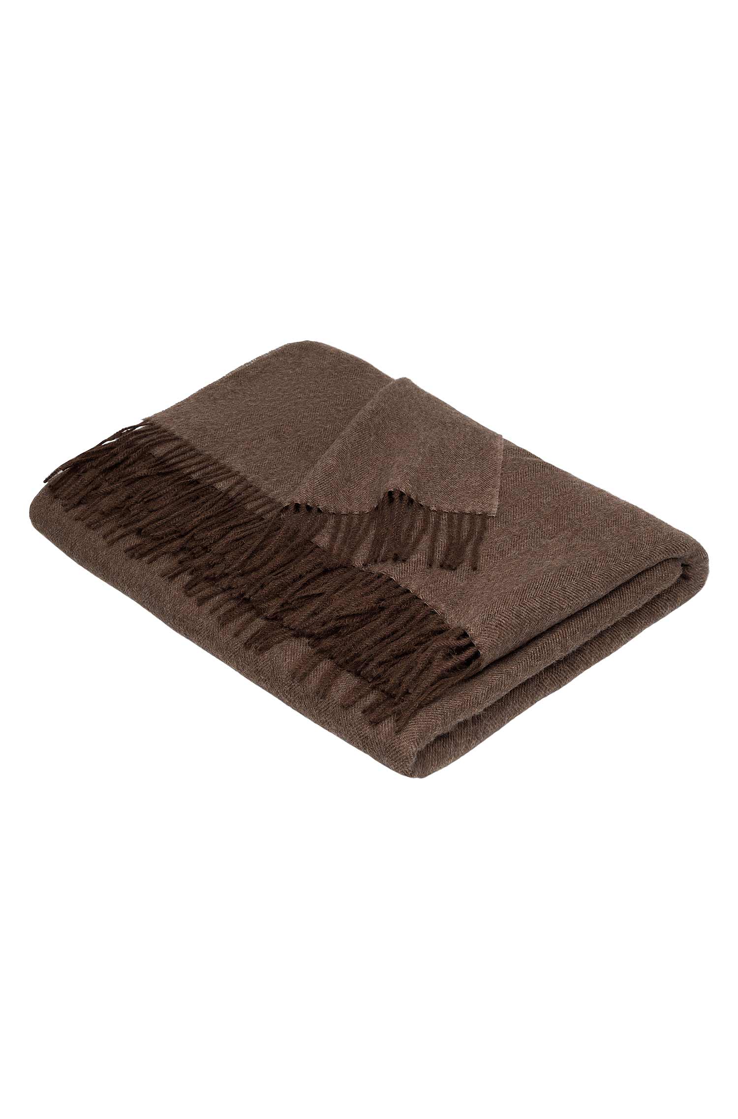 Alpaka Tages Decke FISCHGRAT aus 100% Baby Alpaka-kamel