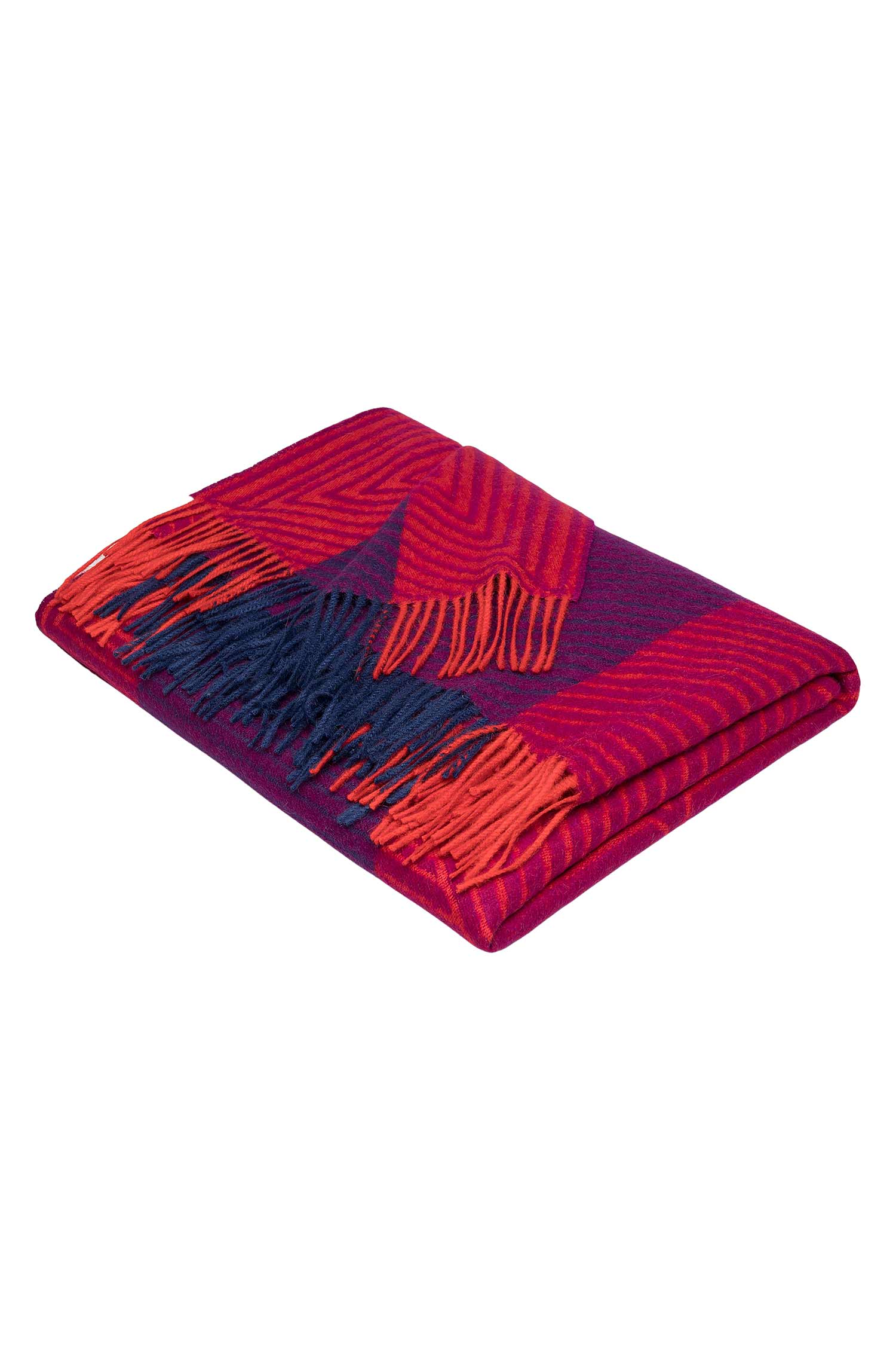 Alpaka Decke ENCASA aus 100% Baby Alpaka-rot