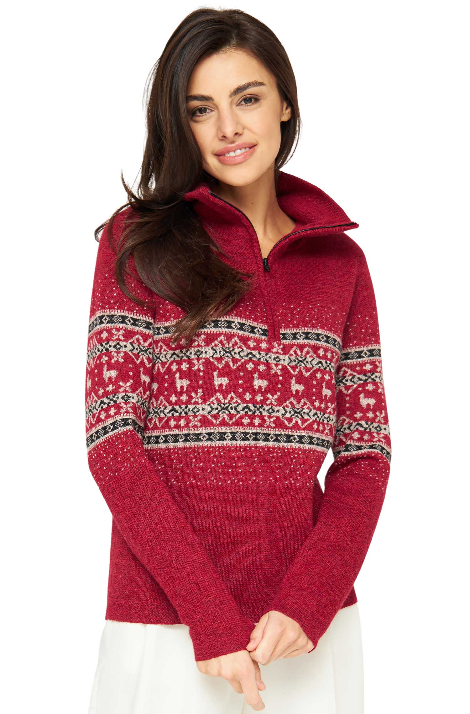 Alpaka Damen Troyer NEVADO aus 100% Baby Alpaka-nevado