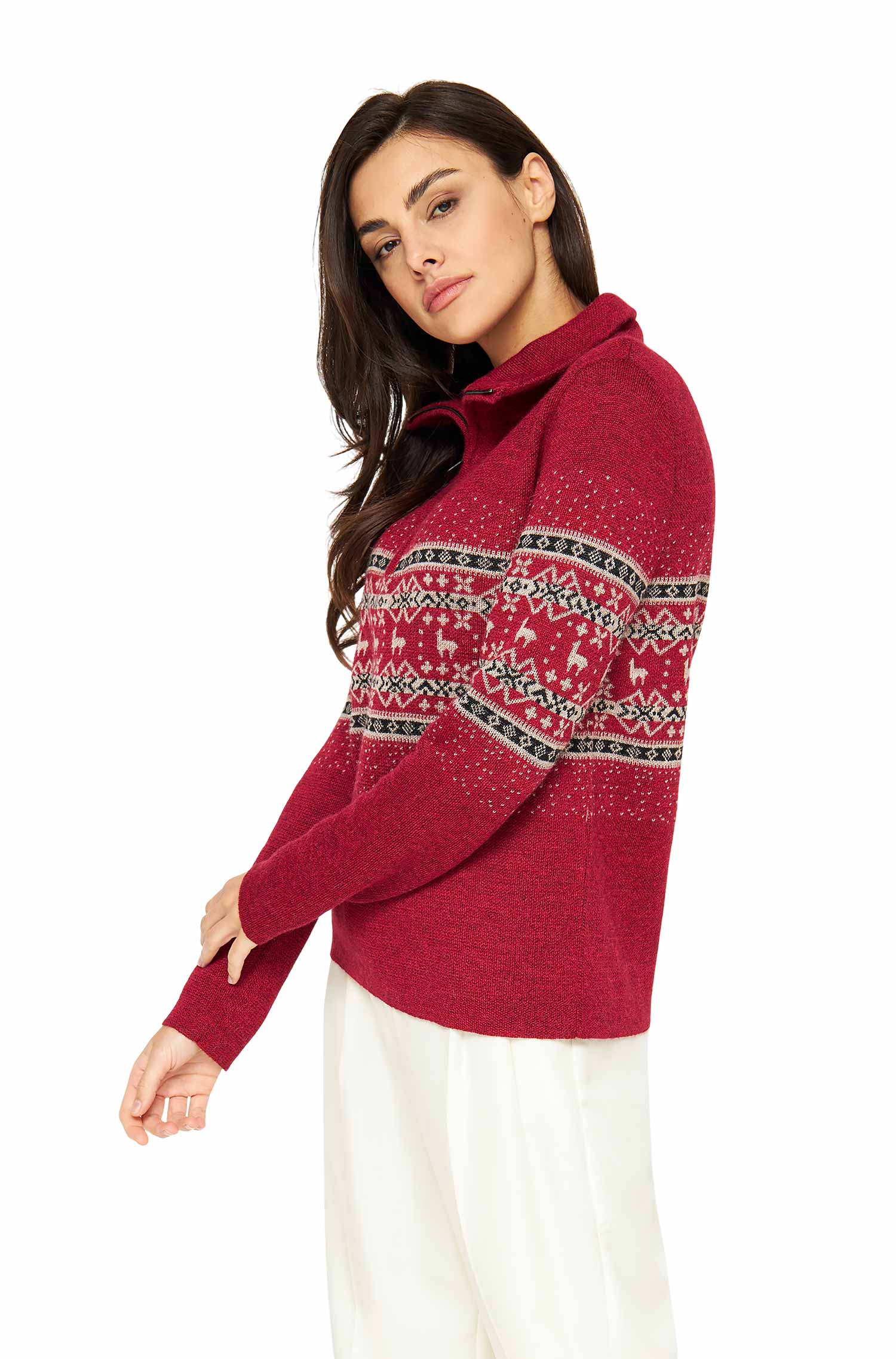 Alpaka Damen Troyer NEVADO aus 100% Baby Alpaka-nevado