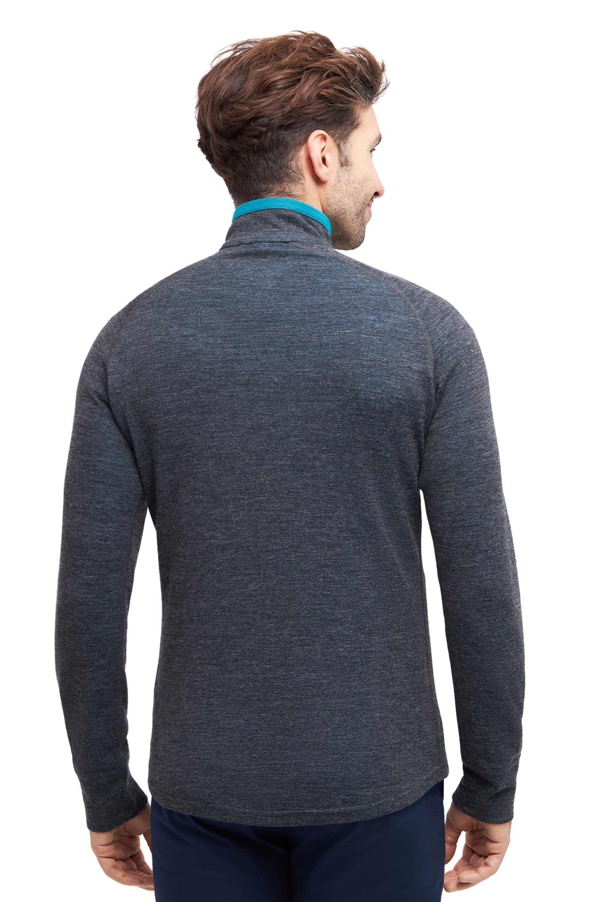 Alpaka Trekking Pullover THERMO-anthrazit