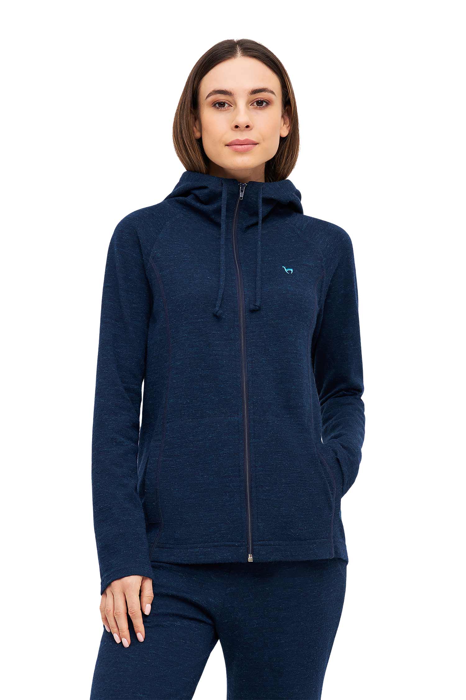 Alpaka Lounge-Hoody THERMO-navy