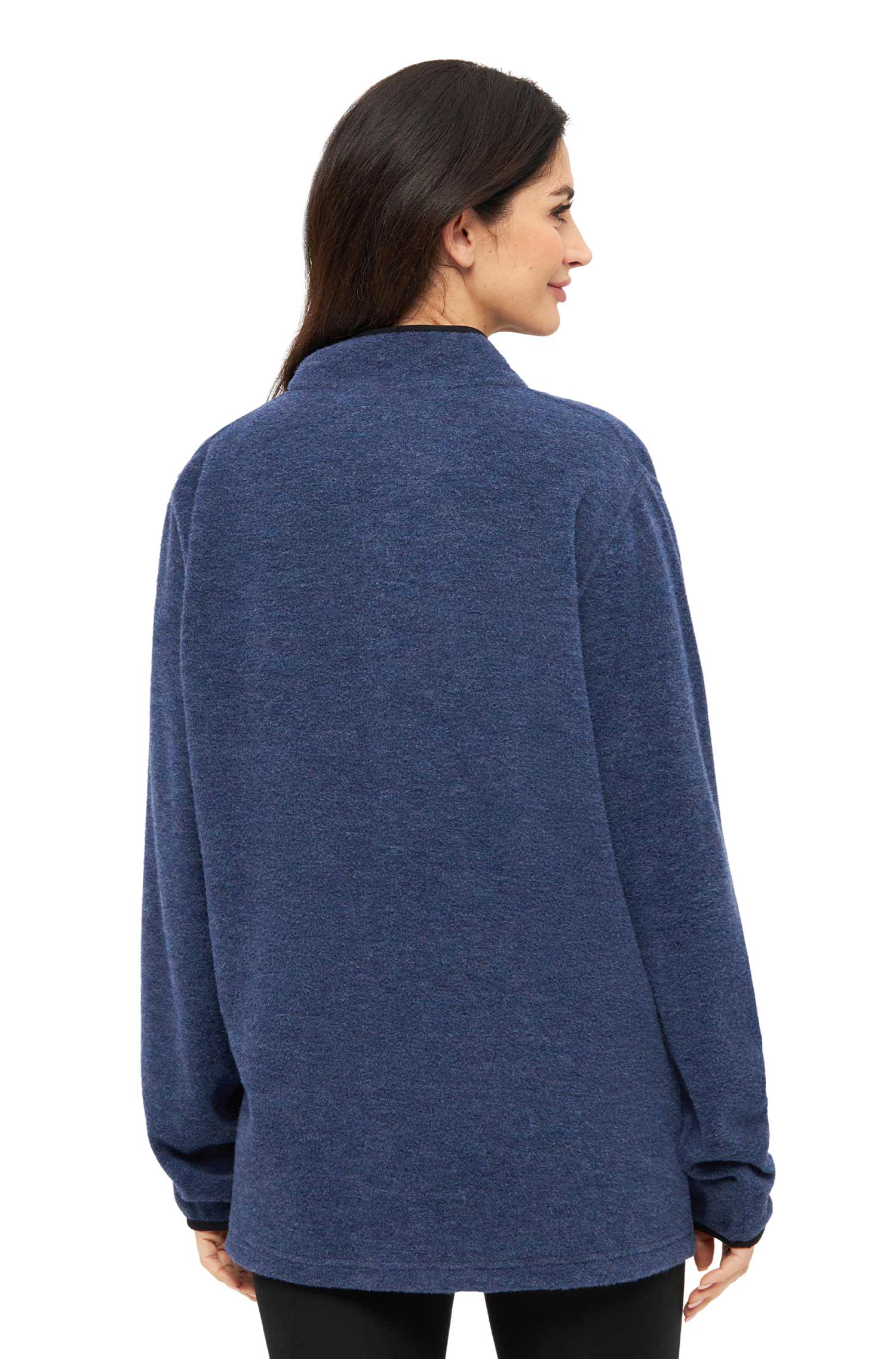 Alpaka Unisex Troyer APU FLEECE-saphirblau