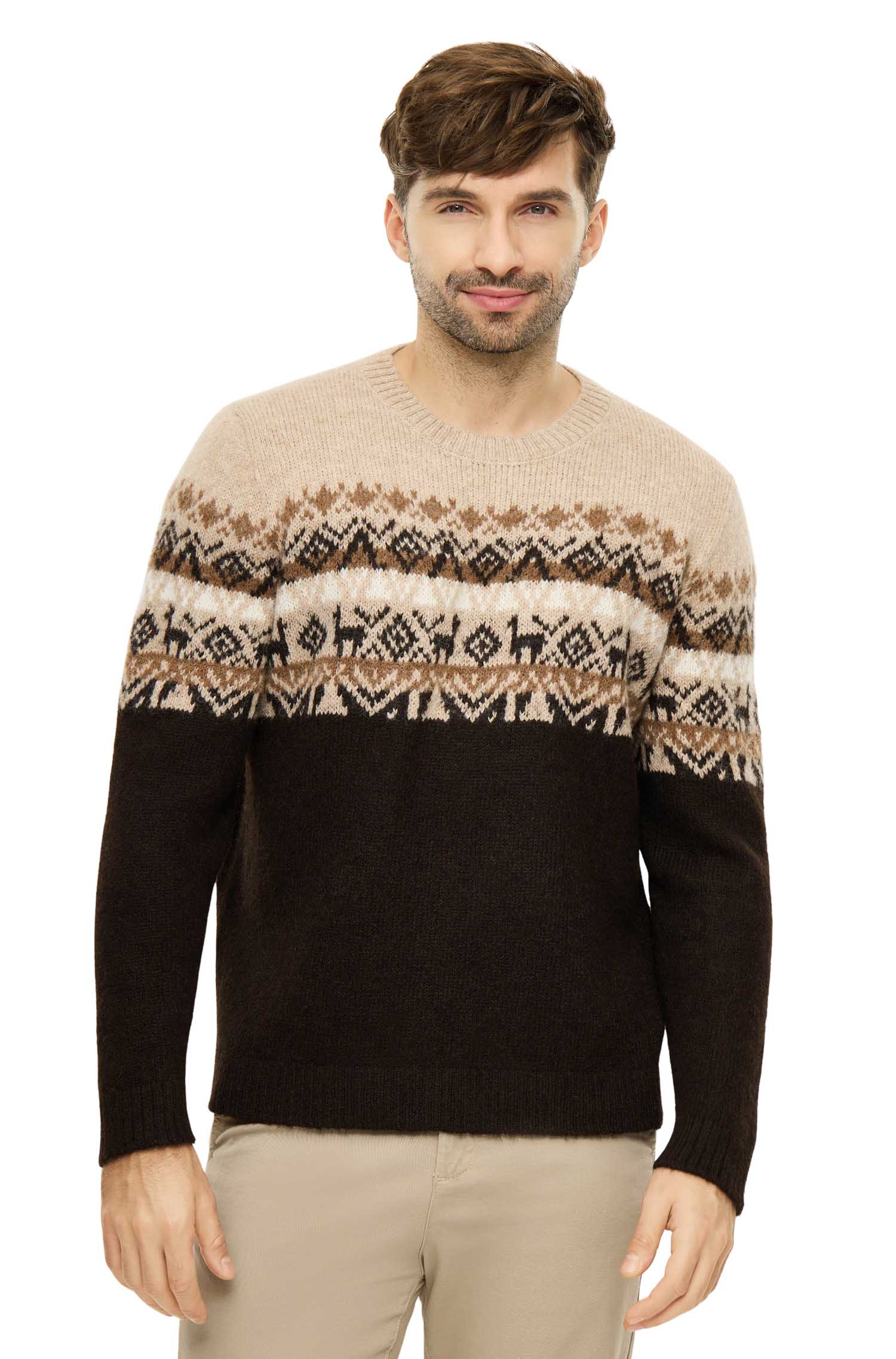 Alpaka Pullover GIORGIO-espresso