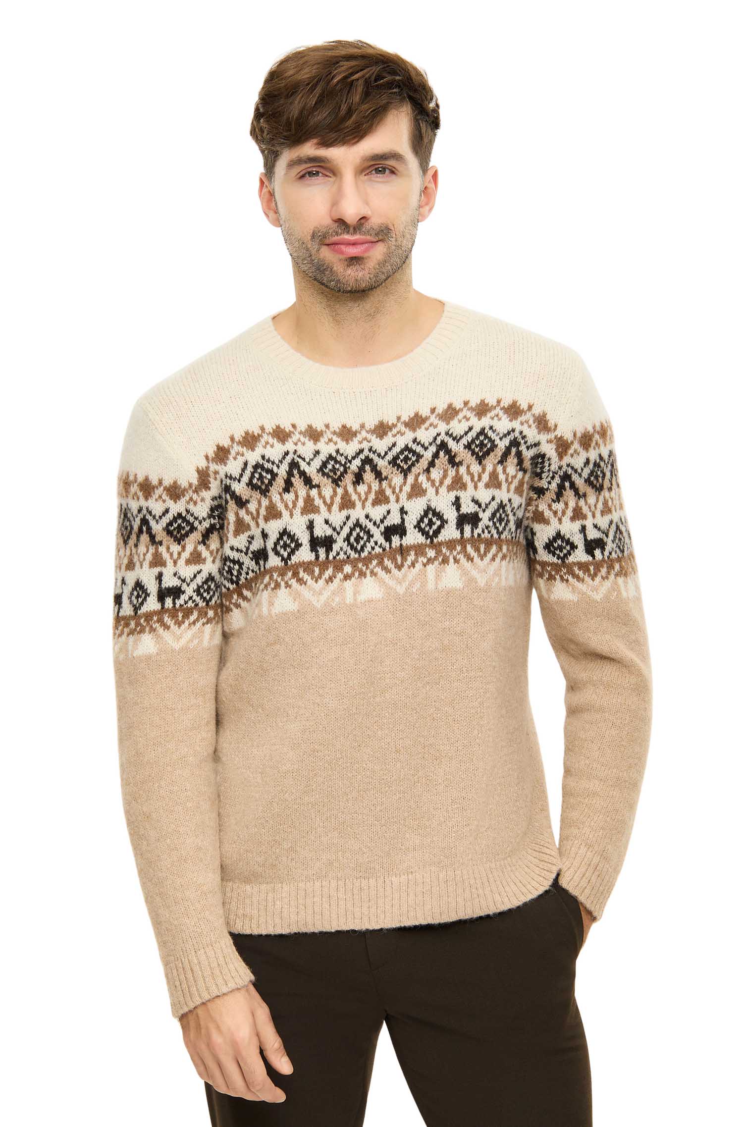 Alpaka Pullover GIORGIO-mandel