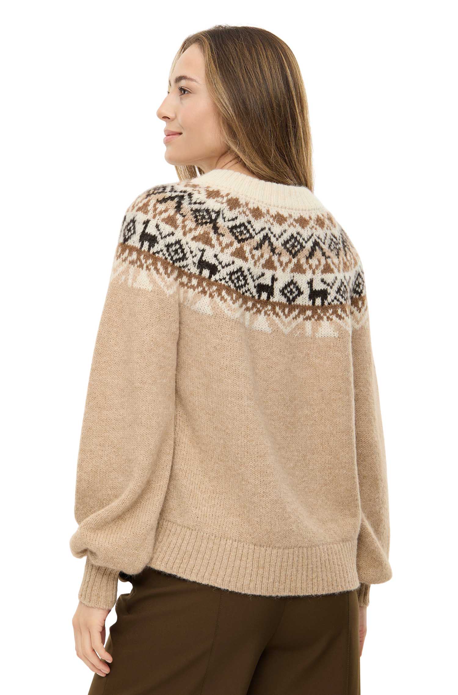 Alpaka Pullover SOLANA-mandel