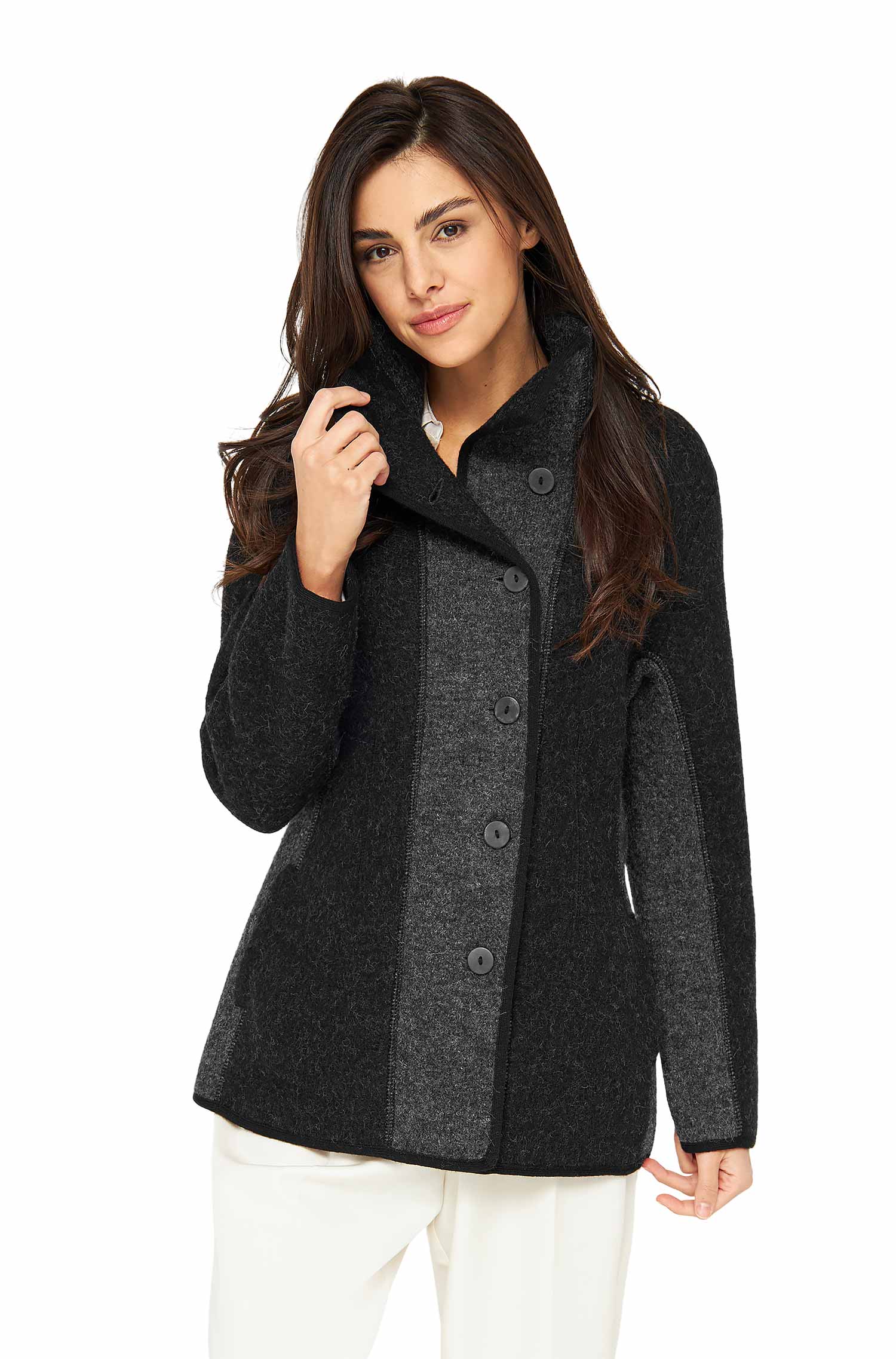 Alpaka Jacke GORKY-anthrazit