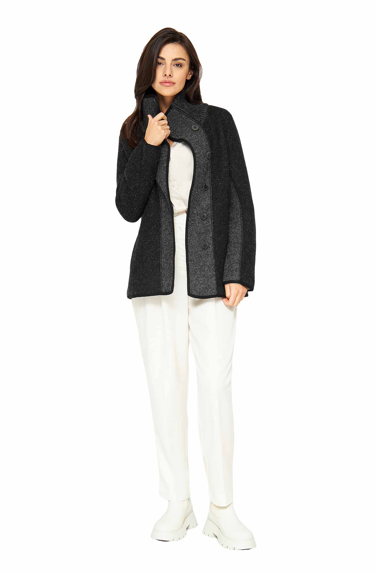Alpaka Jacke GORKY-anthrazit