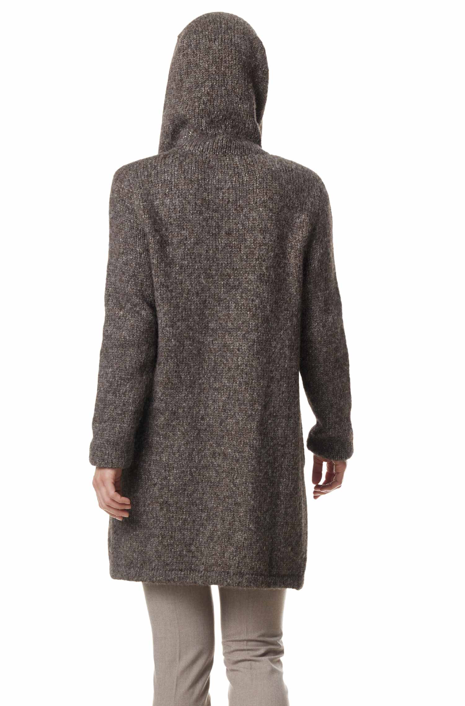 Alpaka Strickjacke ANNABELL-walnussbraun