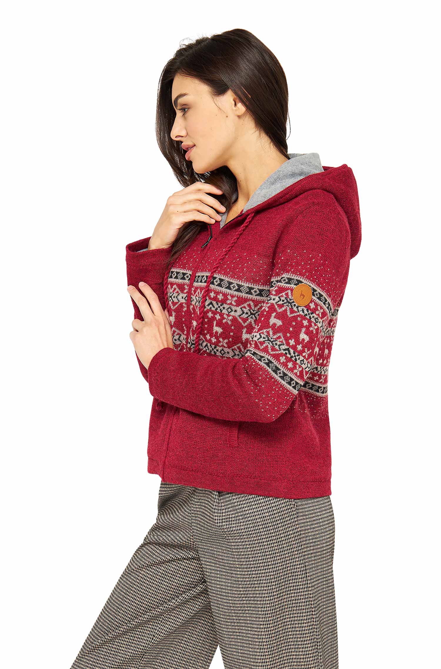 Alpaka Strickjacke NEVADO | gefüttert-nevado