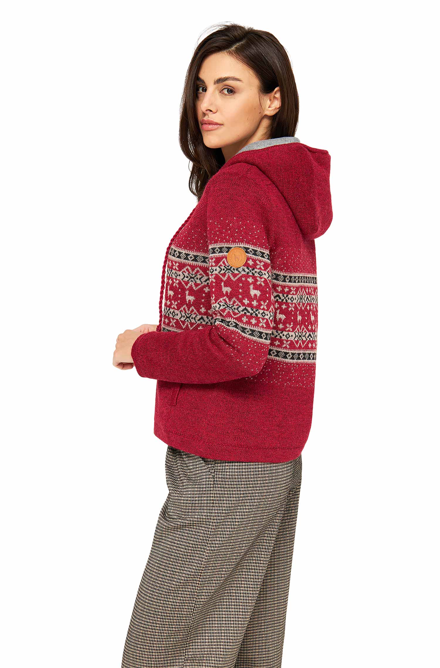 Alpaka Strickjacke NEVADO | gefüttert-nevado