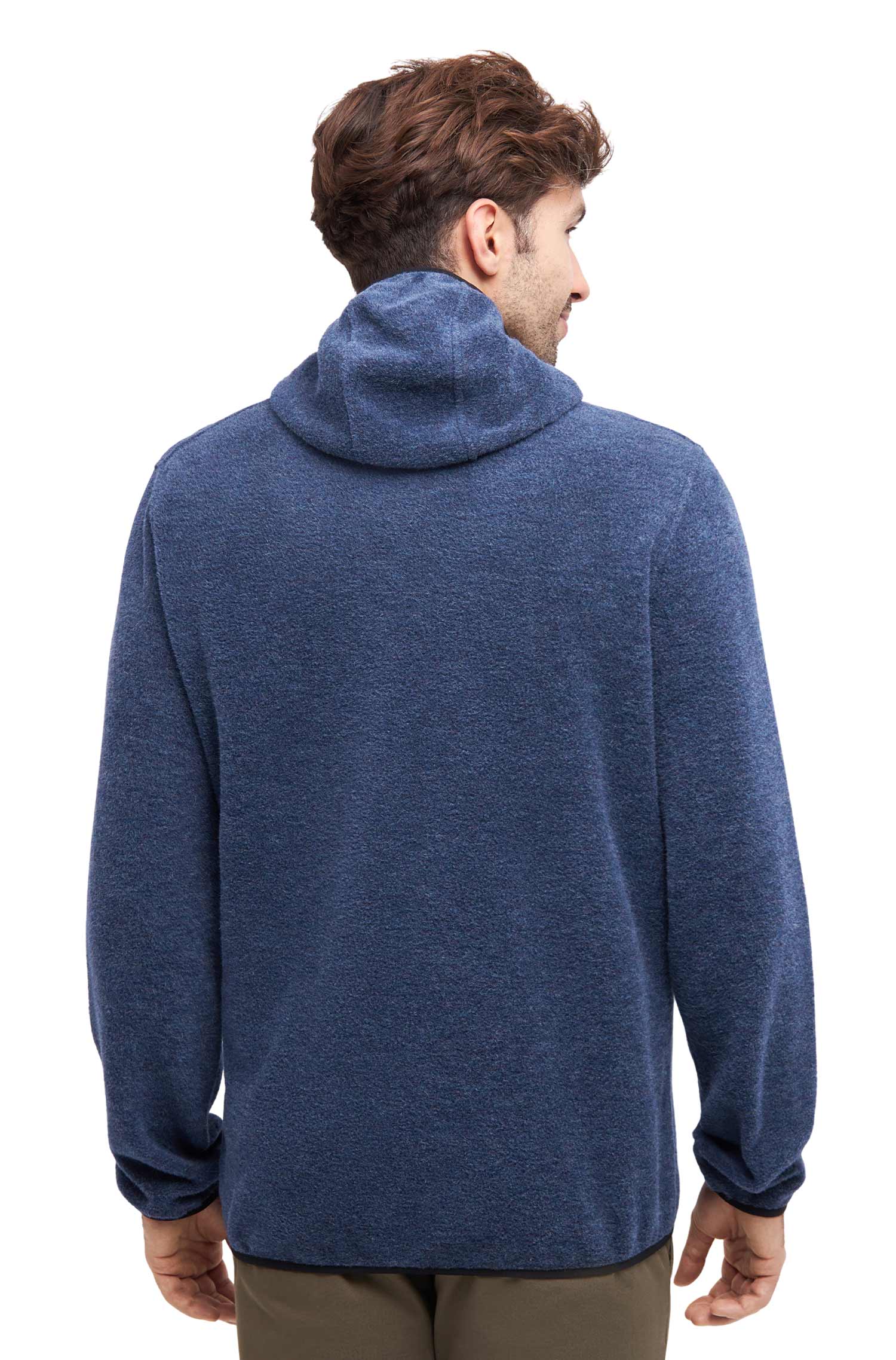 Alpaka Unisex Kapuzenjacke APU FLEECE-saphirblau