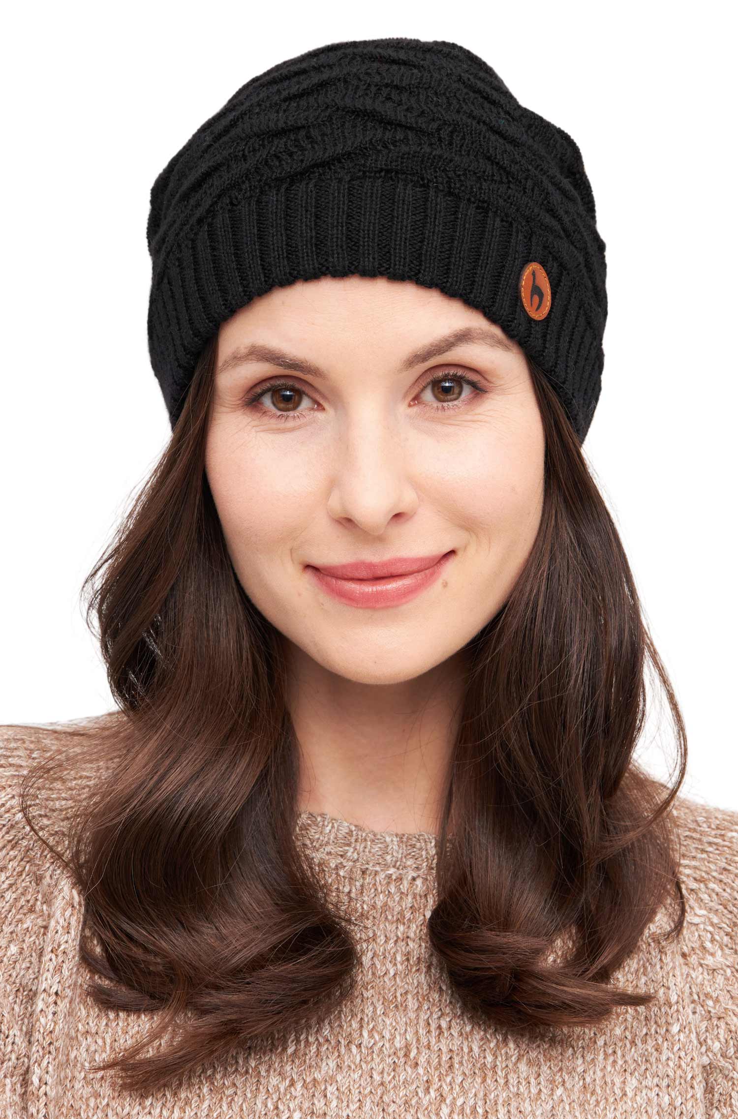 Alpaka Beret BIESEN-schwarz