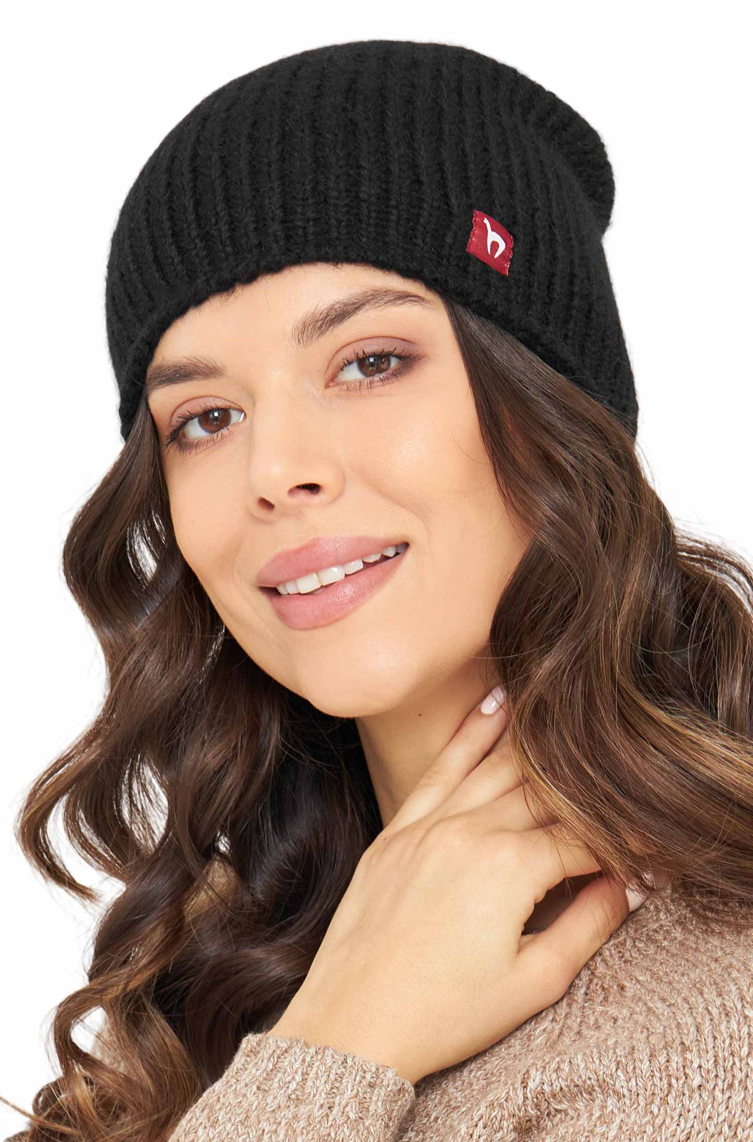 Alpaka Mütze TARIK-schwarz