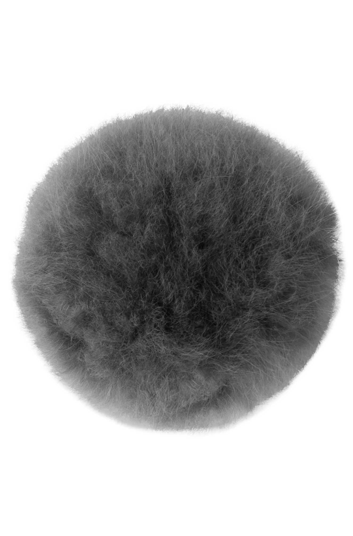 Alpaka Fellbommel-grau