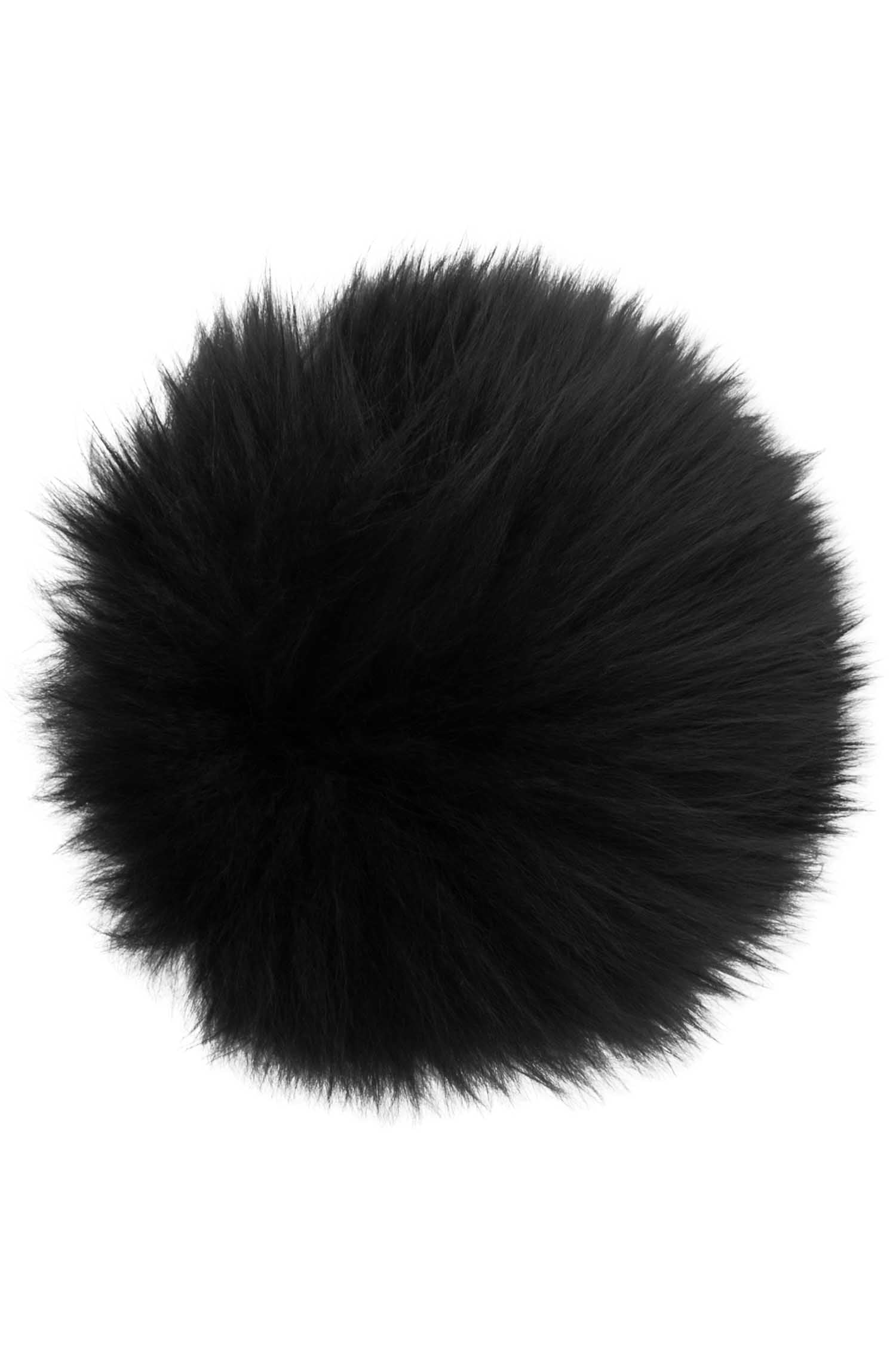 Alpaka Fellbommel-schwarz