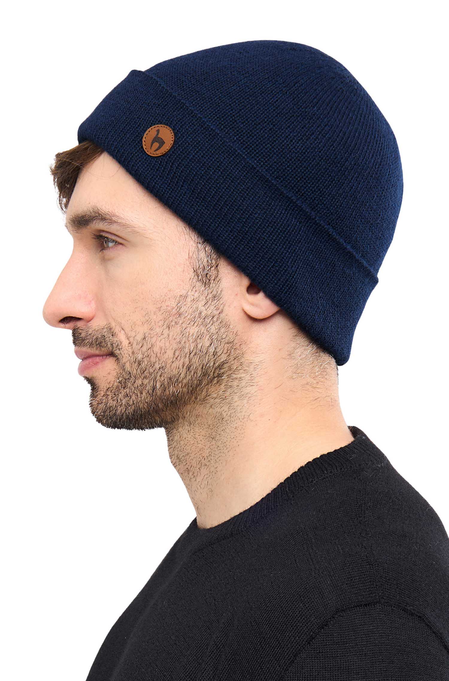 Alpaka Mütze BARK-marineblau